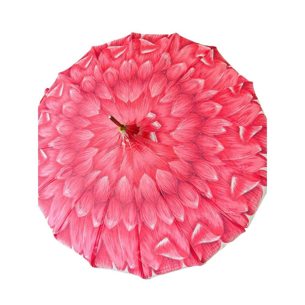 Vintage PJK Barbie Pink White Parasol Umbrella In Original Packaging Made In USA - Picture 16 of 16